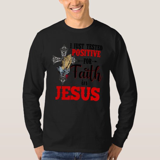 私はイエスの前向き幸せなEaへの信仰のために試した Tシャツ (正面)