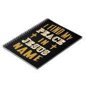 私はイエスの名に平和を見出す ノートブック (左側)