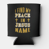 私はイエスの名に平和を見出す 缶クーラー (正面)