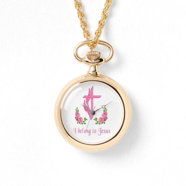 私はイエスの賜物に属している 腕時計 (正面)