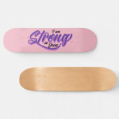 私はイエスの黒と紫に強い スケートボード (横)