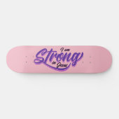 私はイエスの黒と紫に強い スケートボード (横)