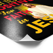 私はイエスを信前向きじて試したばかりだ フォトプリント (角)