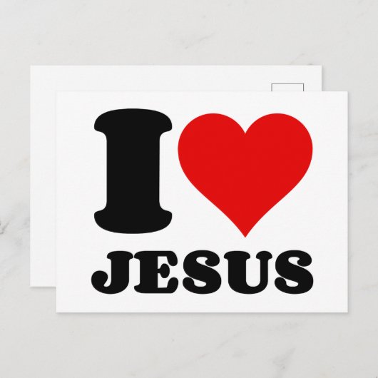 私はイエスを愛しています シーズンポストカード (正面/裏面)