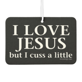 私はイエスを愛している[しかし、私は少し考える] カーエアーフレッシュナー