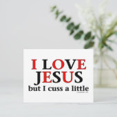 私はイエスを愛している[でも少しは愛している] ポストカード (スタンド正面)
