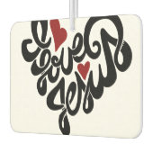 私はイエスを愛している カーエアーフレッシュナー (左)