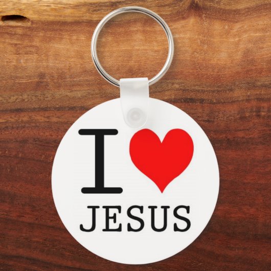 私はイエスを愛している キーホルダー (正面)