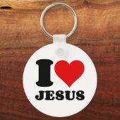 私はイエスを愛している キーホルダー (正面)