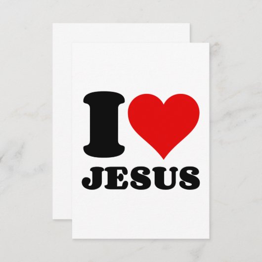 私はイエスを愛している サンキューカード (正面/裏面)