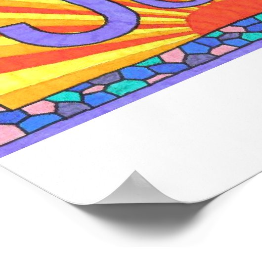 私はイエスを愛している！ ポスター (角)