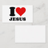 私はイエスを愛している 名刺 (正面/裏面)