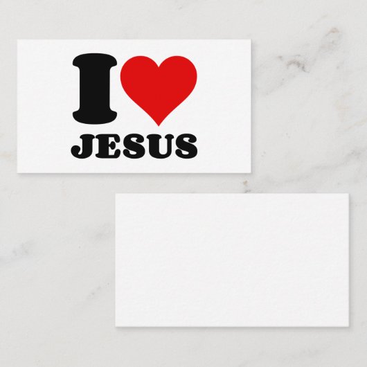 私はイエスを愛している 名刺 (正面/裏面)