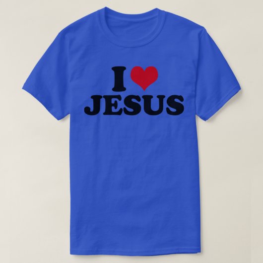 私はイエスを愛している Tシャツ (デザイン正面)