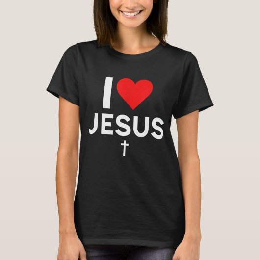 私はイエスを愛している Tシャツ (正面)