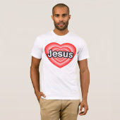 私はイエスを愛している Tシャツ (正面フル)
