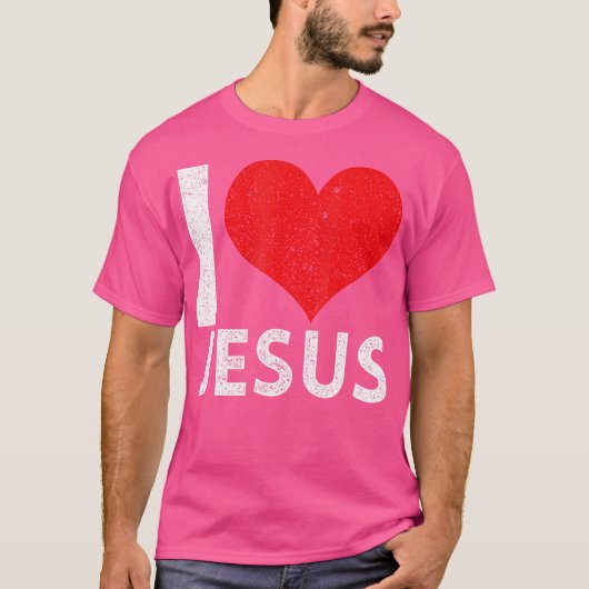 私はイエスを愛している Tシャツ (正面)