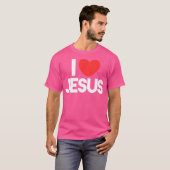 私はイエスを愛している Tシャツ (正面フル)