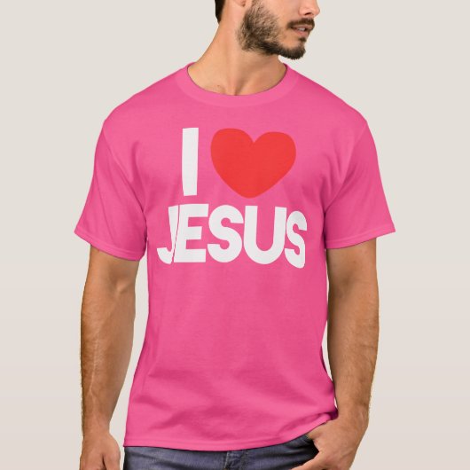 私はイエスを愛している Tシャツ (正面)