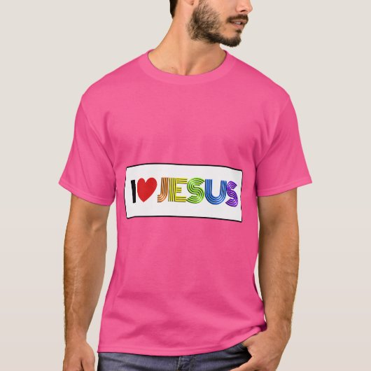 私はイエスを愛している Tシャツ (正面)