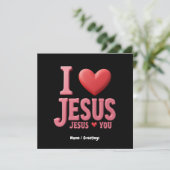 私はイエスを愛し、イエスはキリスト教の信仰を愛する 招待状 (スタンド正面)