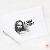 私はイエスを見おもしろいた ラウンドシール (封筒)