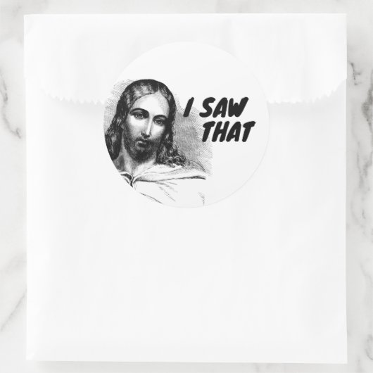 私はイエスを見おもしろいた ラウンドシール (バッグ)