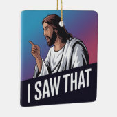 私はイエスを見た セラミックオーナメント (右)