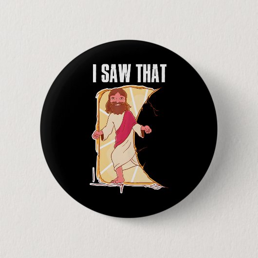 私はイエスを見た 缶バッジ (正面)