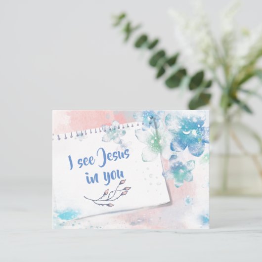 私はイエスを見る ポストカード (スタンド正面)