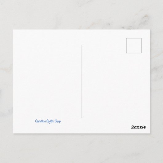 私はイエスを見る ポストカード (裏面)