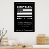 私はイエス以外はひざまずかない ポスター (キッチン)