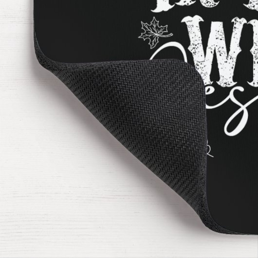 私はイエス紅葉とカボチャの秋が大好感謝していき マウスパッド (コーナー)