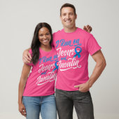 私はイエス走インシュリン糖尿病クリスチャン Tシャツ (ユニセックス)