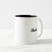 私はイエス・キリストおよび甘い茶と生き延びます ツートーンマグカップ (正面右)