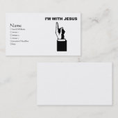 私はイエス・キリストとあります 名刺 (正面/裏面)