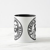 私はイエス・キリストによって承認されるコーヒー・マグです マグカップ (中央)