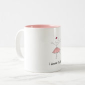 私はイエス・キリストのために踊ります ツートーンマグカップ (正面左)