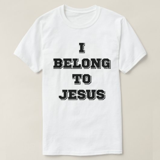 私はイエス・キリストのもの Tシャツ (デザイン正面)
