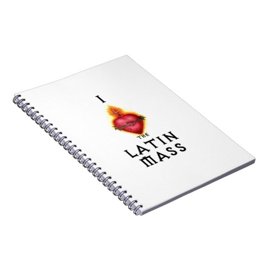 私はイエス・キリストのラテン系の多くの神聖なハートを愛します ノートブック (右側)