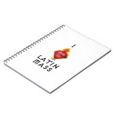 私はイエス・キリストのラテン系の多くの神聖なハートを愛します ノートブック (左側)