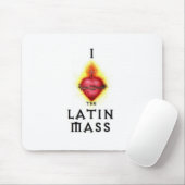 私はイエス・キリストのラテン系の多くの神聖なハートを愛します マウスパッド (マウス)