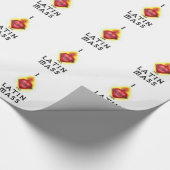 私はイエス・キリストのラテン系の多くの神聖なハートを愛します ラッピングペーパー (角)