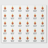 私はイエス・キリストのラテン系の多くの神聖なハートを愛します ラッピングペーパー (フラット)