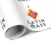 私はイエス・キリストのラテン系の多くの神聖なハートを愛します ラッピングペーパー (ロールコーナー)