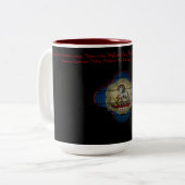 "私はイエス・キリストの小さい子ヒツジ" #2です ツートーンマグカップ (正面左)