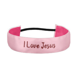 私はイエス・キリストを愛します アスレチックヘッドバンド
