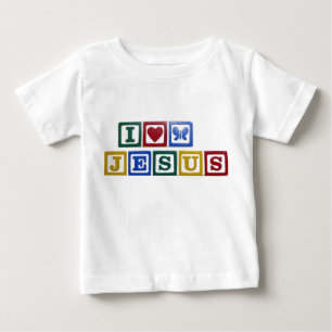 私はイエス・キリストを愛します ベビーTシャツ