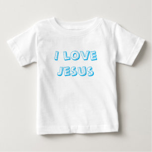 私はイエス・キリストを愛します ベビーTシャツ