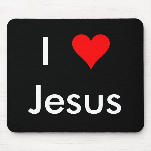 私はイエス・キリストを愛します マウスパッド (正面)